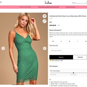 Kindhearted Dark Green Lace Sleeveless Mini Dress